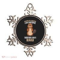 Beavers Are Awesome Girl Women Beaver Ornament thumb 0