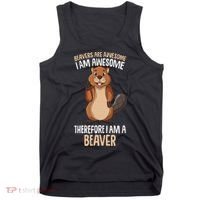 Beavers Are Awesome Girl Women Beaver Tank Top thumb 0