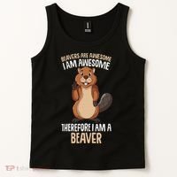 Beavers Are Awesome Girl Women Beaver Tank Top thumb 2