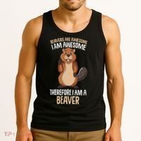 Beavers Are Awesome Girl Women Beaver Tank Top thumb 3
