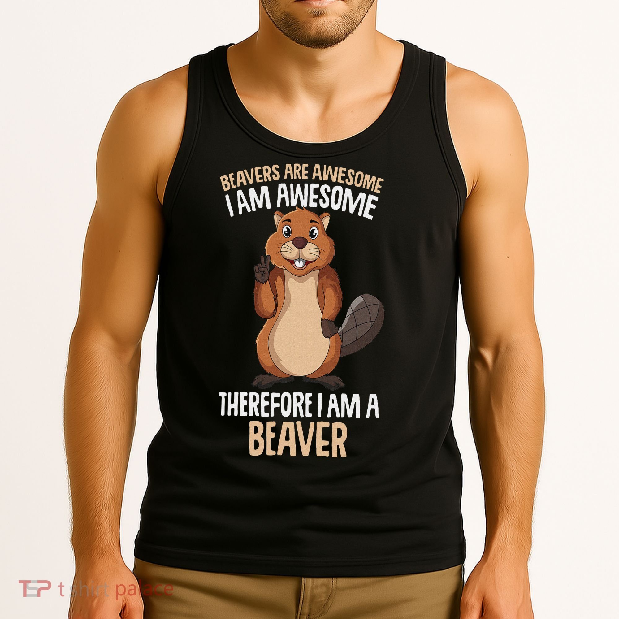 Beavers Are Awesome Girl Women Beaver Tank Top