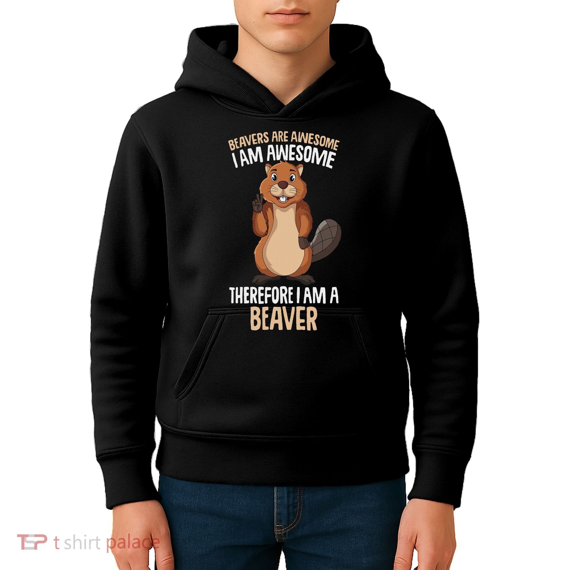 Beavers Are Awesome Girl Women Beaver Kids Hoodie