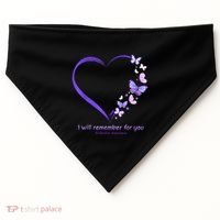 Butterfly Alzheimers Awareness Support Alzheimers USA-Made Doggie Bandana thumb 0