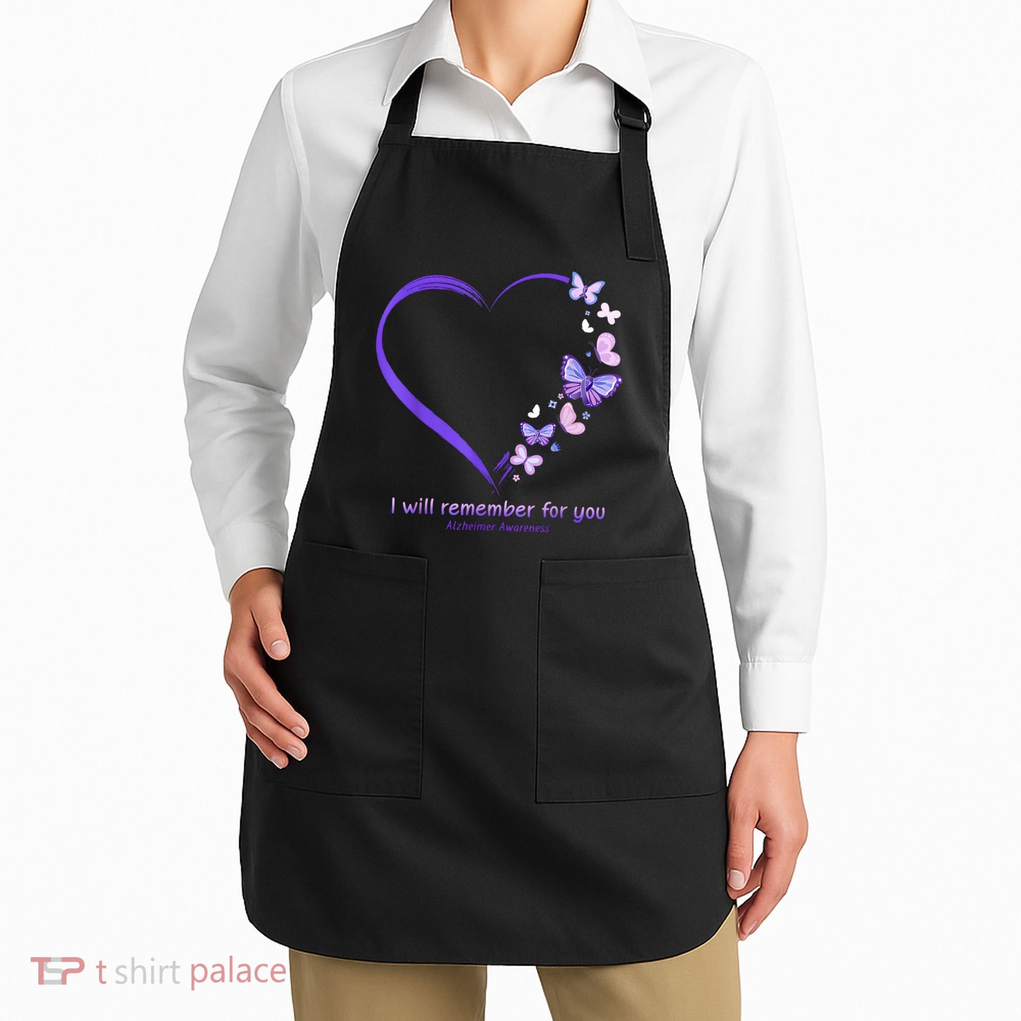 Butterfly Alzheimers Awareness Support Alzheimers Apron