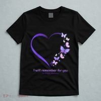Butterfly Alzheimers Awareness Support Alzheimers T-Shirt thumb 5