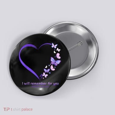 Butterfly Alzheimers Awareness Support Alzheimers Button