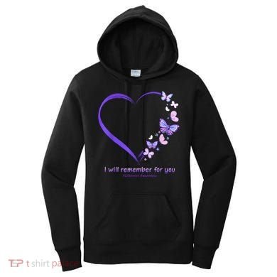 Butterfly Alzheimers Awareness Support Alzheimers Women's Hoodie