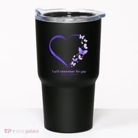 Butterfly Alzheimers Awareness Support Alzheimers Tumbler thumb 0