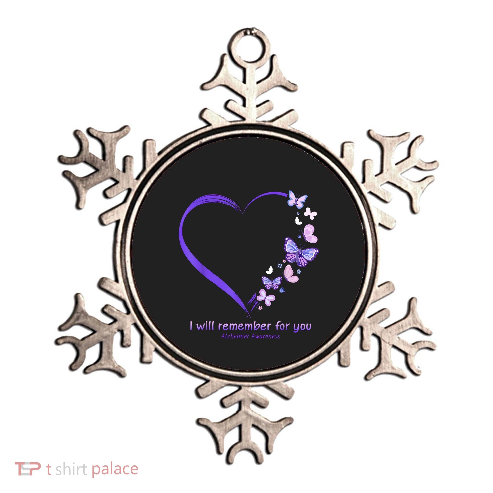 Butterfly Alzheimers Awareness Support Alzheimers Ornament