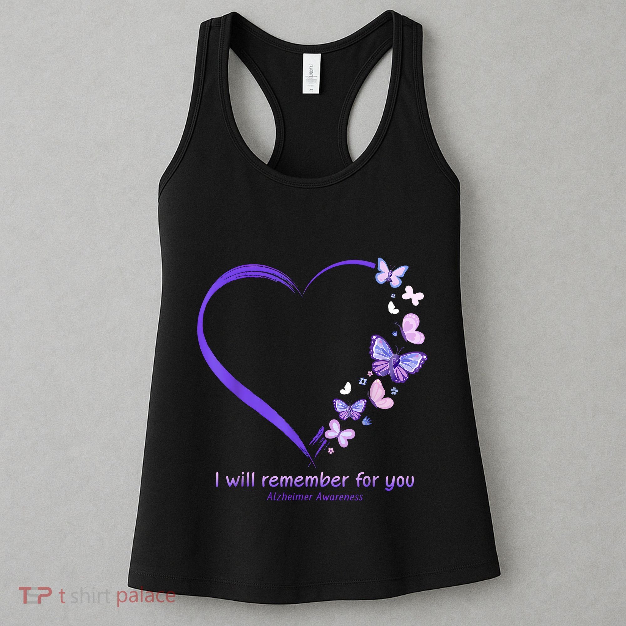 Butterfly Alzheimers Awareness Support Alzheimers Women's Tank Top