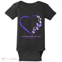Butterfly Alzheimers Awareness Support Alzheimers Baby Bodysuit thumb 0
