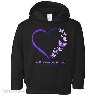 Butterfly Alzheimers Awareness Support Alzheimers Toddler Hoodie