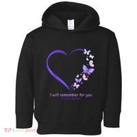 Butterfly Alzheimers Awareness Support Alzheimers Toddler Hoodie thumb 0