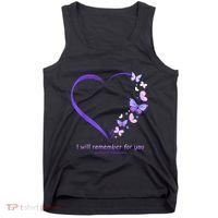Butterfly Alzheimers Awareness Support Alzheimers Tank Top thumb 0