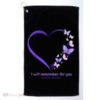 Butterfly Alzheimers Awareness Support Alzheimers Golf Towel thumb 0