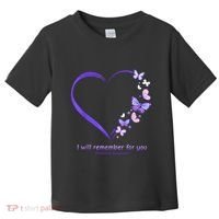 Butterfly Alzheimers Awareness Support Alzheimers Toddler T-Shirt thumb 0