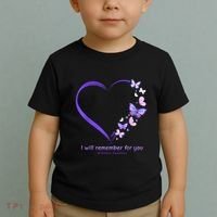 Butterfly Alzheimers Awareness Support Alzheimers Toddler T-Shirt thumb 2