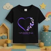 Butterfly Alzheimers Awareness Support Alzheimers Toddler T-Shirt thumb 3
