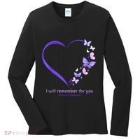 Butterfly Alzheimers Awareness Support Alzheimers Women's Long Sleeve Shirt thumb 0