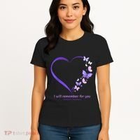 Butterfly Alzheimers Awareness Support Alzheimers Women's T-Shirt thumb 4