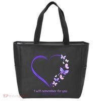 Butterfly Alzheimers Awareness Support Alzheimers Tote Bag thumb 0