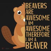 Beavers Are Awesome Humor Beaver Apparel Lover  Backpack thumb 2