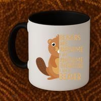 Beavers Are Awesome Humor Beaver Apparel Lover  Coffee Mug thumb 2