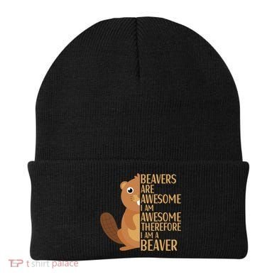Beavers Are Awesome Humor Beaver Apparel Lover  Beanie