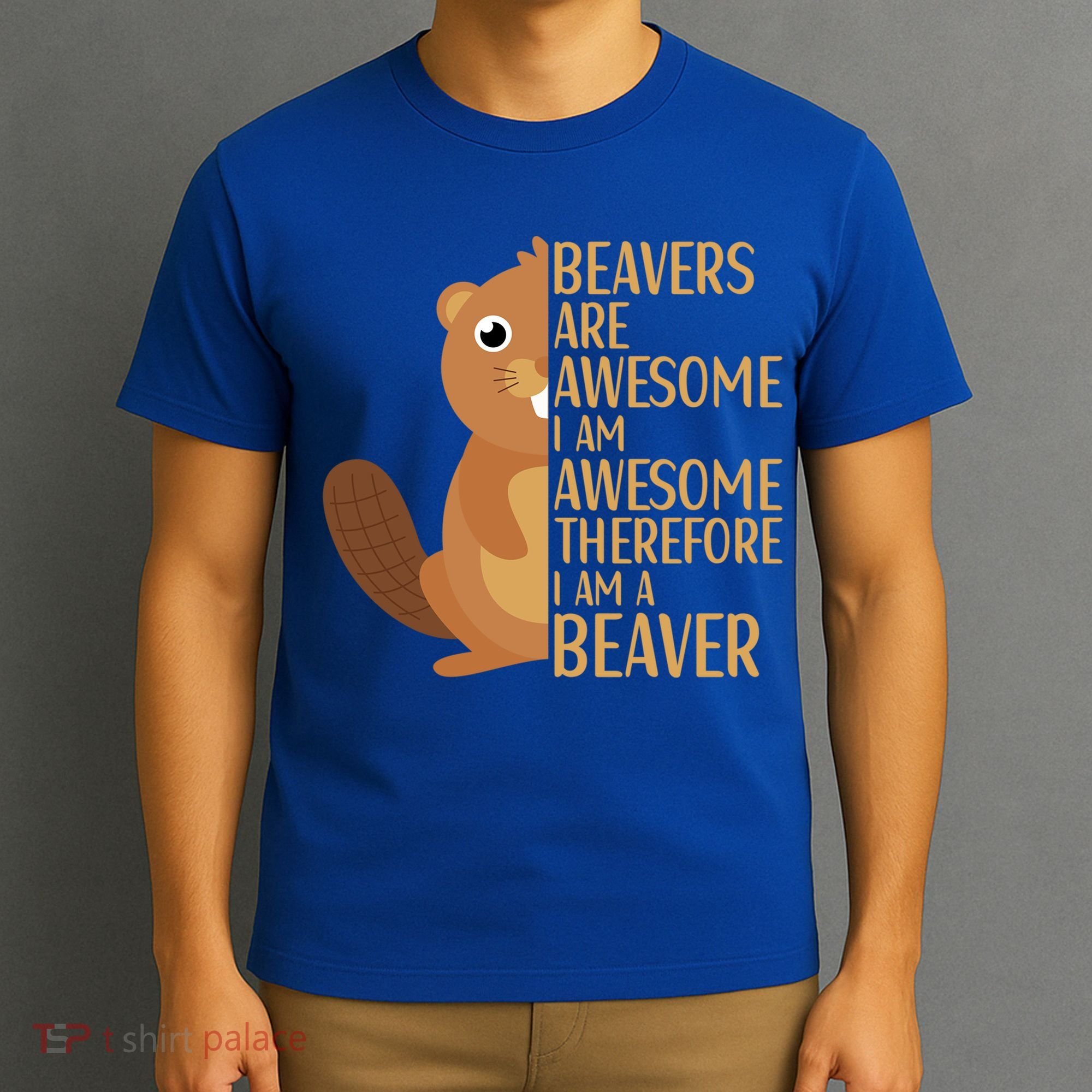 Beavers Are Awesome Humor Beaver Apparel Lover  T-Shirt