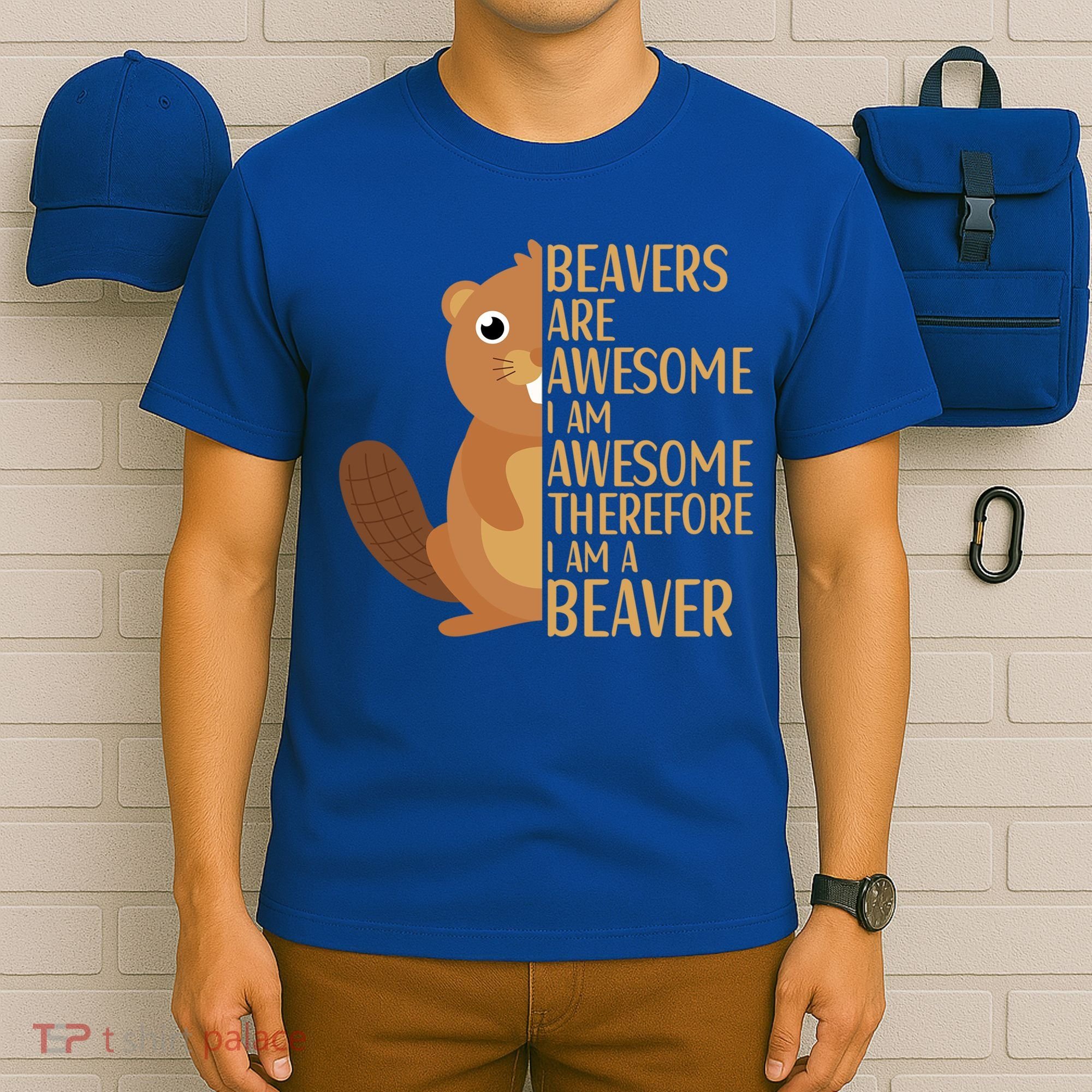 Beavers Are Awesome Humor Beaver Apparel Lover  T-Shirt