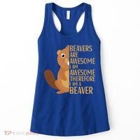 Beavers Are Awesome Humor Beaver Apparel Lover  Women's Tank Top thumb 0