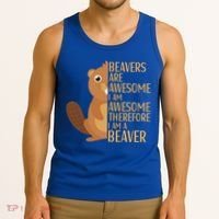 Beavers Are Awesome Humor Beaver Apparel Lover  Tank Top thumb 3