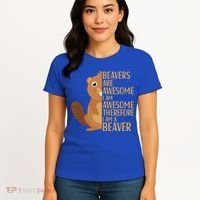Beavers Are Awesome Humor Beaver Apparel Lover  Women's T-Shirt thumb 4