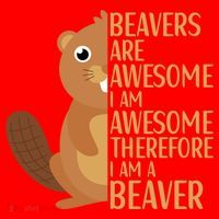 Beavers Are Awesome Humor Beaver Apparel Lover  Santa Hat thumb 1