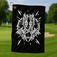 Biblically Accurate Angel Be Not Afraid Bible Angel Golf Towel thumb 1