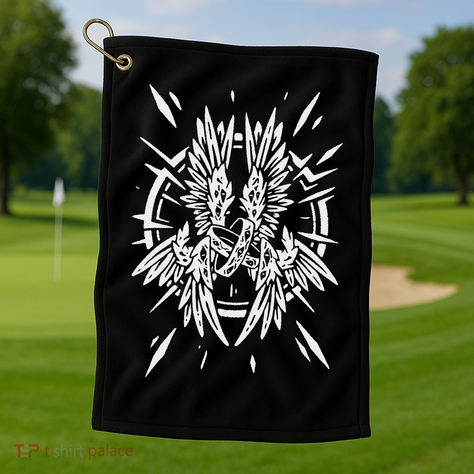 Biblically Accurate Angel Be Not Afraid Bible Angel Golf Towel