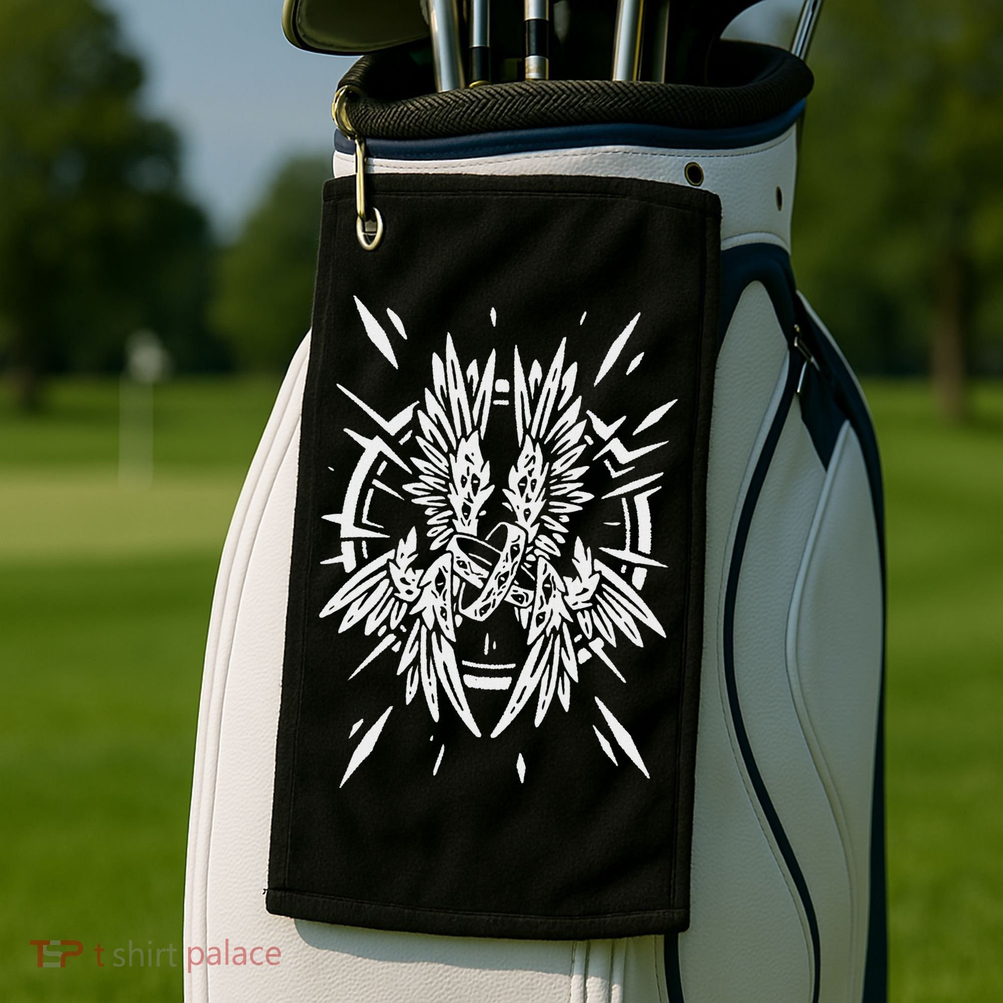 Biblically Accurate Angel Be Not Afraid Bible Angel Golf Towel