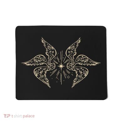 Biblically Accurate Archangel Wings Star Emo Alt Goth Mousepad
