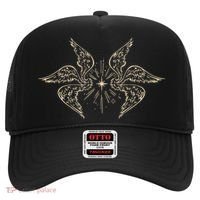 Biblically Accurate Archangel Wings Star Emo Alt Goth Hat thumb 0