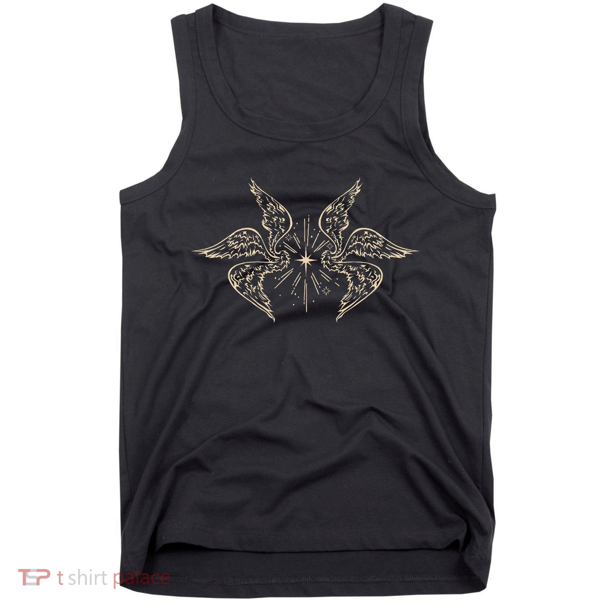 Biblically Accurate Archangel Wings Star Emo Alt Goth Tank Top
