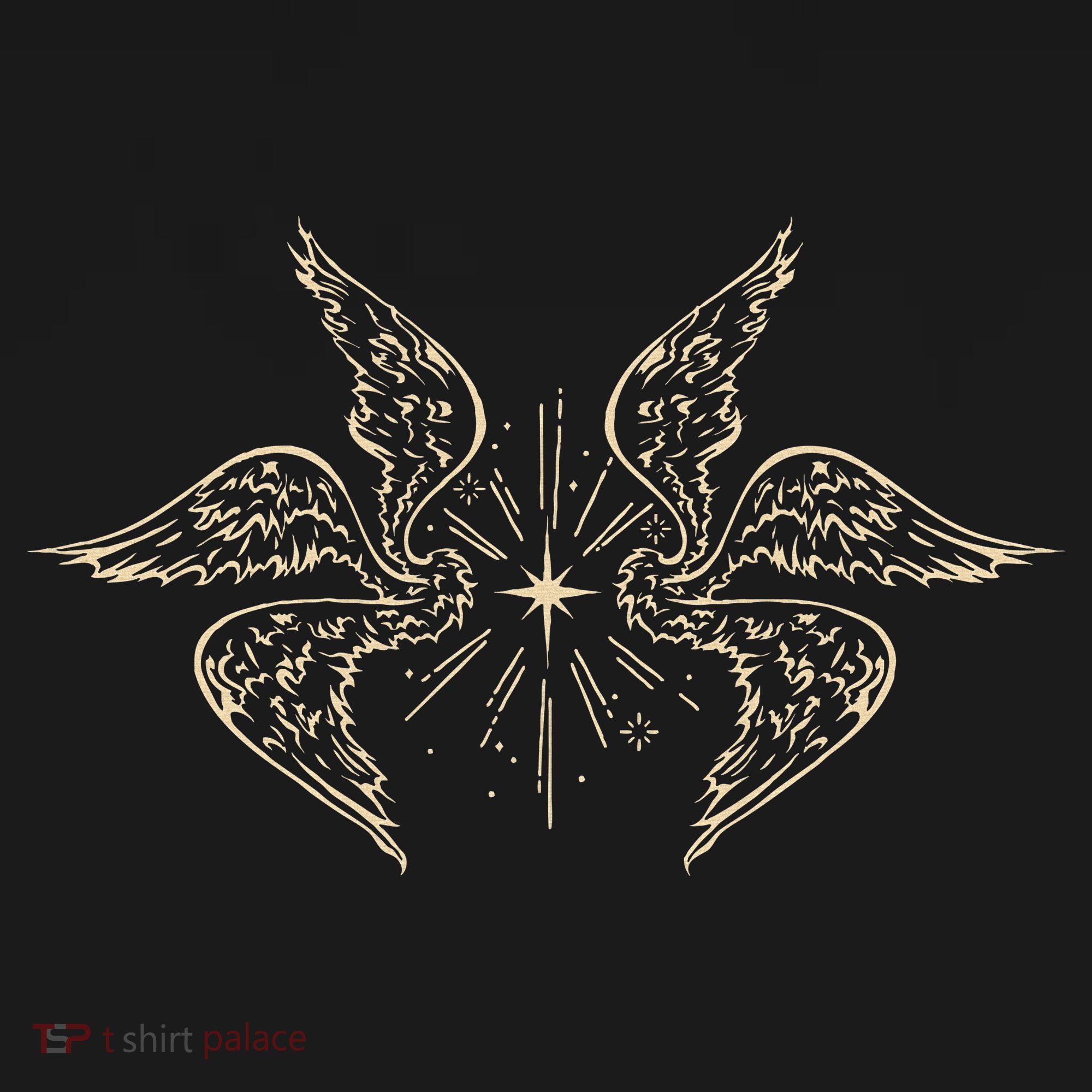Biblically Accurate Archangel Wings Star Emo Alt Goth Visor