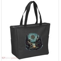 Bigfoot And Alien Camping Fire Tote Bag thumb 2