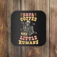 Behavior Analyst Aba I Like Data Coffee Skeleton Coaster thumb 0