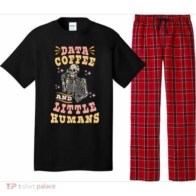Behavior Analyst Aba I Like Data Coffee Skeleton Pajama Set