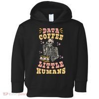 Behavior Analyst Aba I Like Data Coffee Skeleton Toddler Hoodie thumb 0