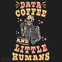 Behavior Analyst Aba I Like Data Coffee Skeleton Golf Towel thumb 3