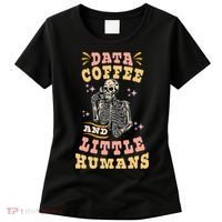 Behavior Analyst Aba I Like Data Coffee Skeleton Women's T-Shirt thumb 0