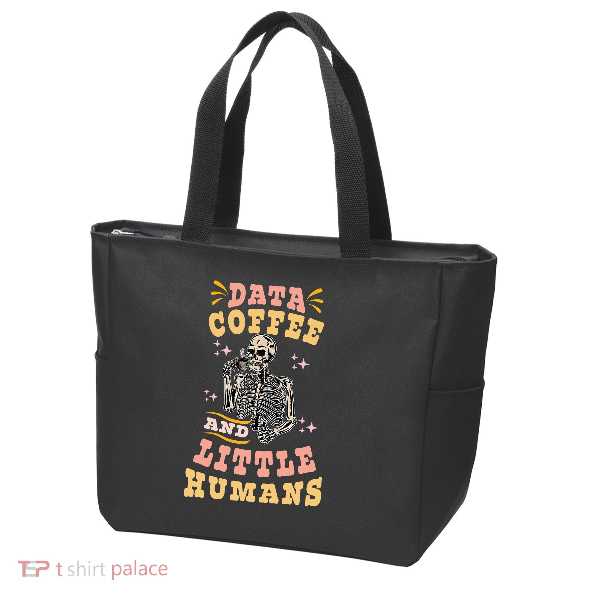 Behavior Analyst Aba I Like Data Coffee Skeleton Tote Bag