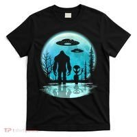 Bigfoot And Alien UFO T-Shirt thumb 0