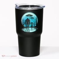 Bigfoot And Alien UFO Tumbler thumb 0
